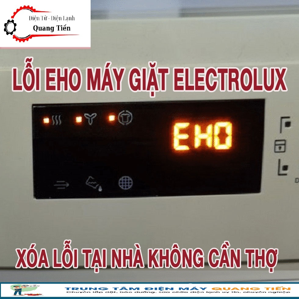 Máy giặt Electrolux báo lỗi eho