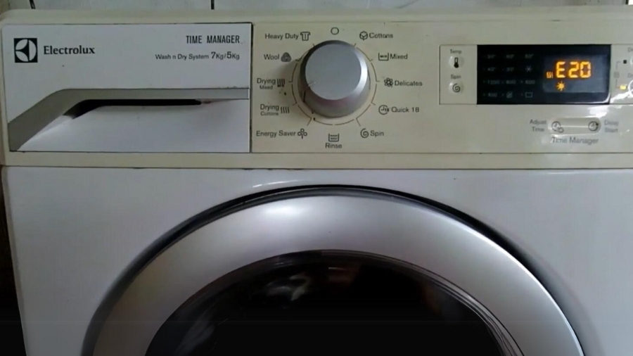 Máy giặt Electrolux báo lỗi E20